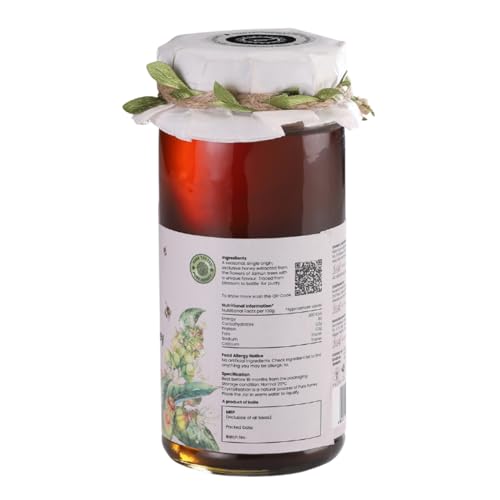 Image of KALON 100% Natural Jamun Java Plum Honey | NMR Tested | No Added Sugar and Preservatives | Sweet & Fruity Flavour - 300 gm