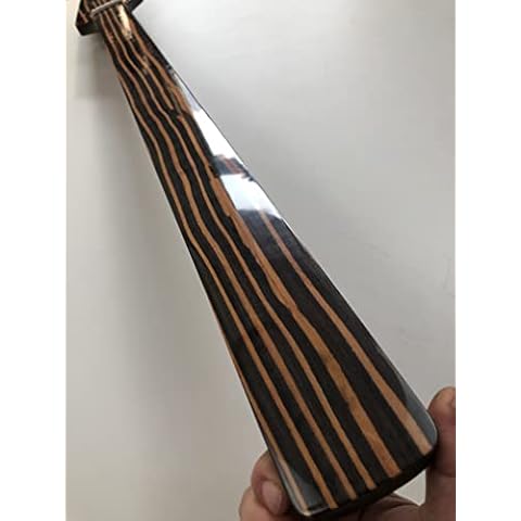NETANCE Fretless Bass Guitar Neck Technology Wood 20fret 34 inch Fingerboard Dot Inlay Gloss 4string DIY Cover