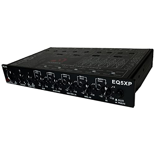 Image of Massive Audio EQ5XP | 5-Band Car Audio Parametric Equalizer with 9V Line Driver, Subwoofer Control & Adjustable Fader - in-Dash EQ for Pro Sound Tuning