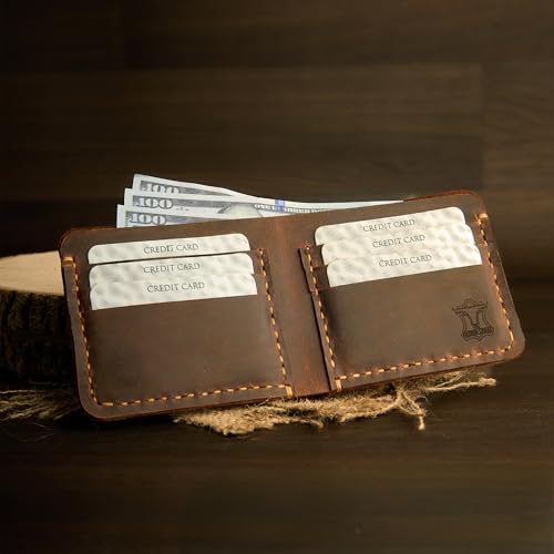 Handmade Bifold Wallet, Bifold Card Holder, Wallet for Men, Minimalist Wallet, Leather Card Holder, Wallet, Bifold Wallet, Leather Card Wallet, Handmade Leather Wallet, Leather Wallet3