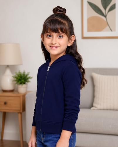 Image of ADBUCKS Girl's Cotton Hooded Sweatshirt