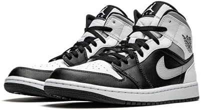 Nike Jordan 1 Mid White Shadow, Sombra branca, 8.5 | Amazon.com.br