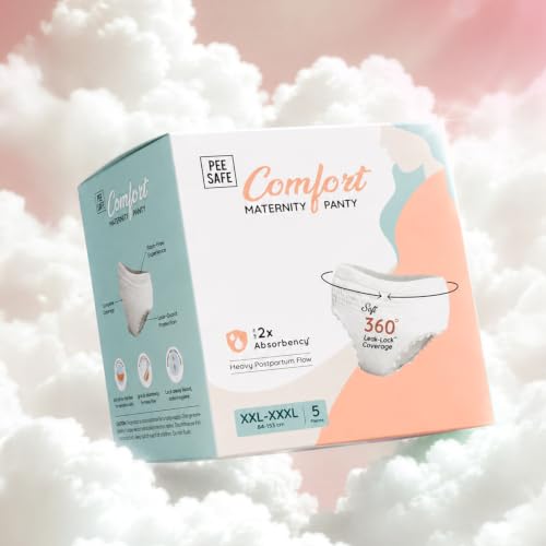 Image of Pee Safe Comfort Maternity Panty | XXL-XXXL 5 Pcs | Postpartum Bleeding