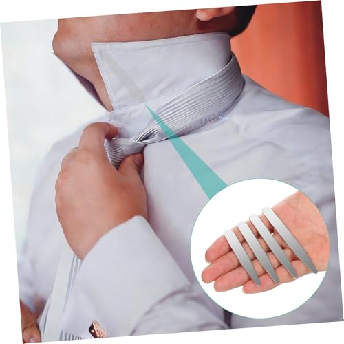 Varillas de cuello evitan deformaciones en camisas de vestir de hombre con acero 6