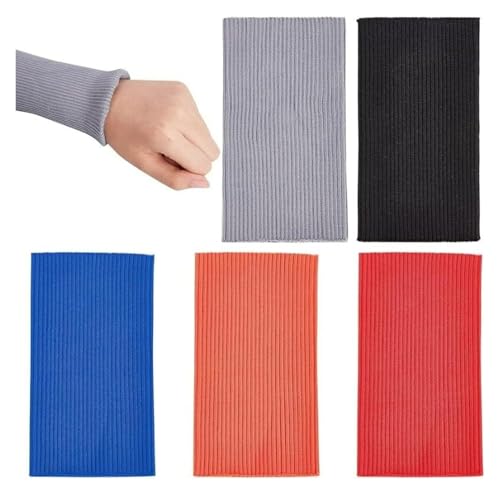 Manchette en tricot côtelé pour réparer vos sweats et vestes d'hiver au chaud