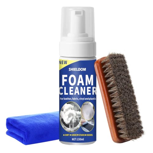 SHIELDOM Car Interior Cleaner Kit Multifunctional Foam Cleaner, Clean Cars Seat Carpet Upholstery...