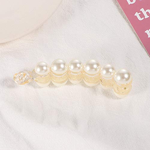 Leadigol 2PCS Pearl Hair Clip miniatura 3