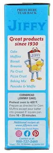 image for Jiffy pop Jiffy Corn Muffin Mix, 8.5oz, 8.5 Ounce (Pack of 3)