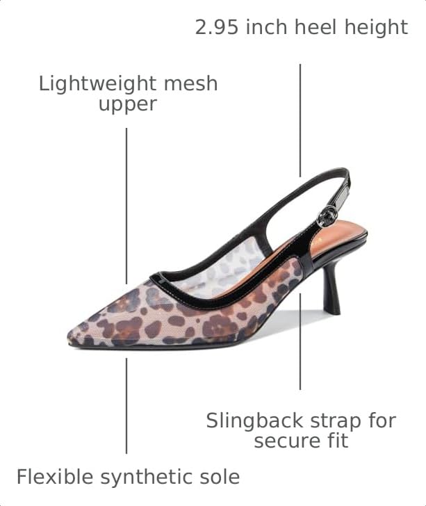 Image of Kitten Heels for Women Closed Pointed Toe Heels Patent Leather Low Heel Slingback Dress Shoes Feature Adjustable Buckle for Date Party Work Office Comfortable Sexy Pumps Shoes