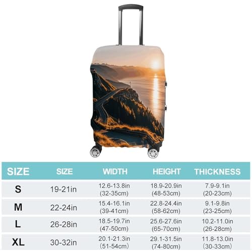 Travel Luggage Cover Elastic Suitcase Protector Anti-Scratch Washable Shining Overlook Luggage Sleeve Tsa Approved Carry on Covers Baggage Cover Fits 18-32 Inch Luggages2