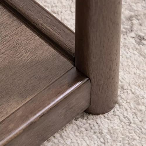 Soporte para PC de madera maciza premium con diseño minimalista y ruedas integradas ocultas 5