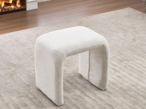 Sillón Lounge Beige con Otomán Diseño Moderno miniatura 6