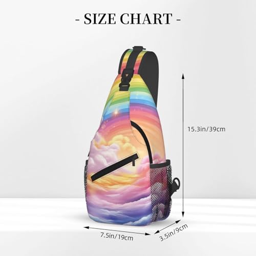 Bolso cruzado colorido para pecho para hombre y mujer miniatura 3