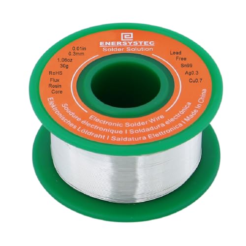 Ultra Thin Solder Wire 0.3mm Rosin Core Flux Lead Free Electronics Soldering Alloy Materials Sn...