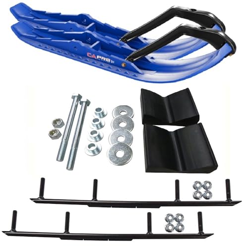 C&A Pro Blue TMX Snowmobile Skis w/ 6