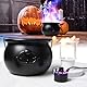 BrightArk DC24V RGB Ultraschall Nebel Maker Nebel mit 20CM Kessel für Halloween Dekorationen Indoor, Mini Nebel Maschine für Halloween Outdoor Party Dekor, Dekoration für Zuhause, Tisch, Küche, Zimmer