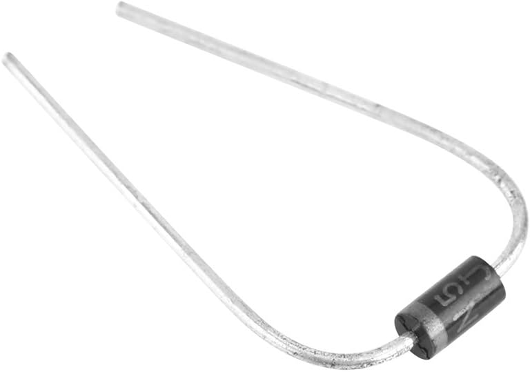 Rectifier Diode Assorted Kit 200Pcs 10 Value, Electronic Rectifying Diodes with Clear Storage Box, 1N4001~1N5819
