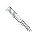 1/4-20 x 6" Plain Center Hanger Bolts/Steel/Zinc (Carton: 250 pcs)