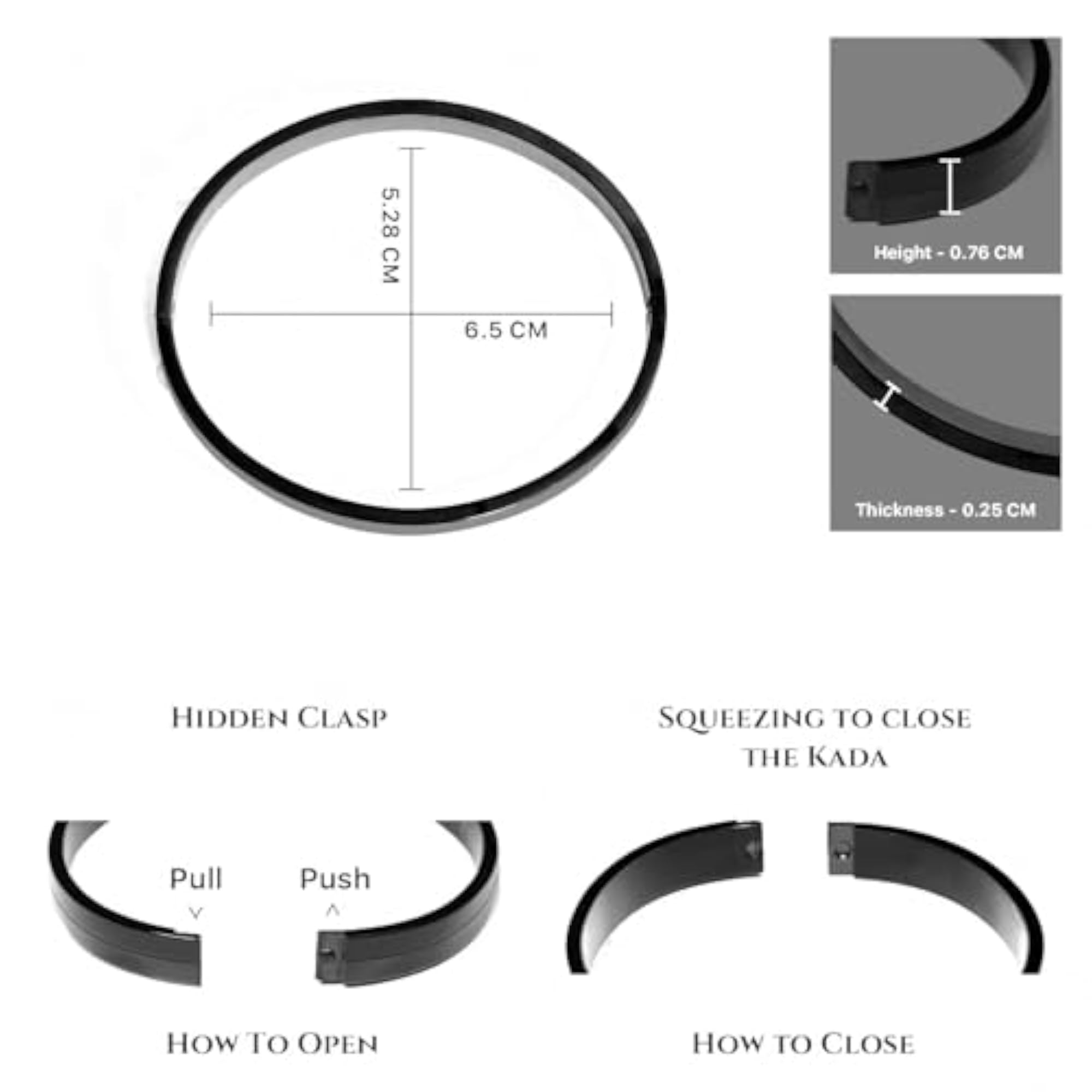 Men's Shree Ram Kada Stainless Steel Bracelet, Waterproof