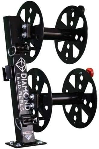 Heavy Duty Fixed Base Welding Lead Reel 12" dia Black Color
