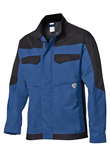 BP 2432-820-1332-56/58n Arbeitsjacke, Stehkragen, verdeckter Reißverschluss und Druckknopfband, 320,00 g/m², königsblau/schwarz, 56/58n