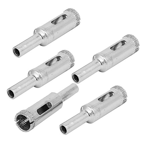 Brocas para vidrio con punta de diamante 12 mm 5 piezas miniatura 1