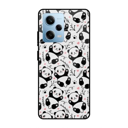 Image of SmashItUp Panda | Animal | Cartoon | Animation Designer Printed TPU Metal Case Mobile Back Cover for Redmi Note 12 Pro 5G