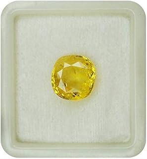 gems river 15.00 Ratti Yellow Sapphire Gemstone Ceylon Natural And Real Earthmine Gururatna Stone Original Certified By Lab Pila Pukhraj Stone For Men And Women (J154)-picture-53
