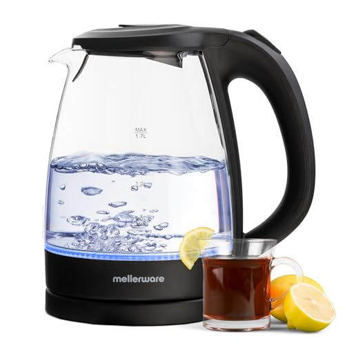 Mellerware - Hervidor Eléctrico Spring! 2200W | Indicador Nivel de Agua | 0-100ºC Calentamiento...