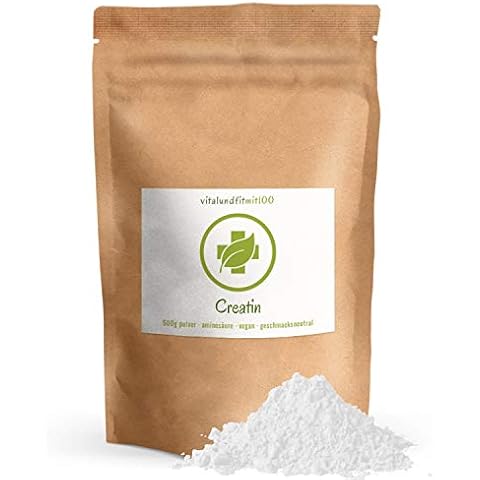 Creatin Pulver - 500 g - - Aminosäure - in Lebensmittelqualität - geschmacksneutral - 100% vegan Cover