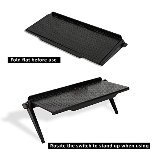 Tounalker 9Pcs Tv Top Shelf Screen Shelf, Adjustable Monitor Top Shelf Storage Bracket, Sturdy Mobile Audio Video Shelving For Cellphone Computer Stand Media Boxes Game Console Router(8.5 X 4.5 Inch) #TOP4