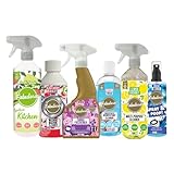 Fabulosa Favourites Household Cleaning Bundle 6 Piece Concentrated Cleaner Sprays Fabric Freshener and Washing Machine Cleaner Set