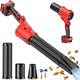 Cordless Leaf Blower Snow Blower for Milwaukee 18V, 160-MPH Handheld Mini Turbo Blowers with 180°Rotatable Head, 6-Speed, Power Display, Battery Powered Blower for Leaves/Snow/Dust(No Battery)