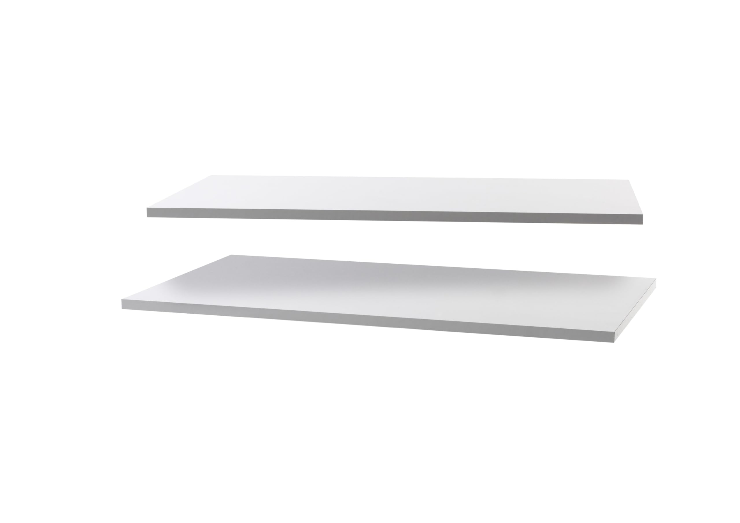 möbelando Einlegeboden >Salva< Schrankeinsatz >Salva< in Weiss, 2er Set Einlegeböden - 88x1,6x46,5cm (BxHxT) pro Einlegeboden, optionale Ergänzung für Schwebetürenschränke mit Breite = 180 cm