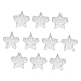 Produktbild 10er Pack Teelichthüllen leer Hüllen Licht Leere Fall Dosen Behälter Kerze - Fünfzackigen Stern5.9x2cm