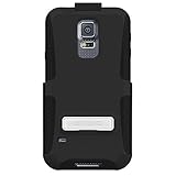 Seidio DILEX Case with Metal Kickstand and Holster Combo for Samsung Galaxy S5 - Retail Packaging - Black