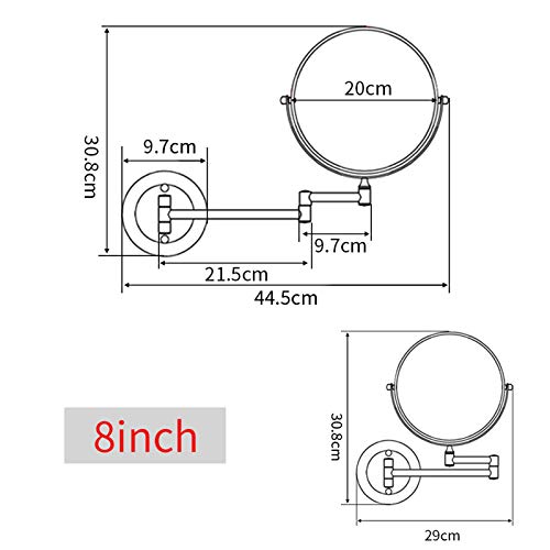 Miroir de maquillage mural grossissant pour un maquillage de précision - 7