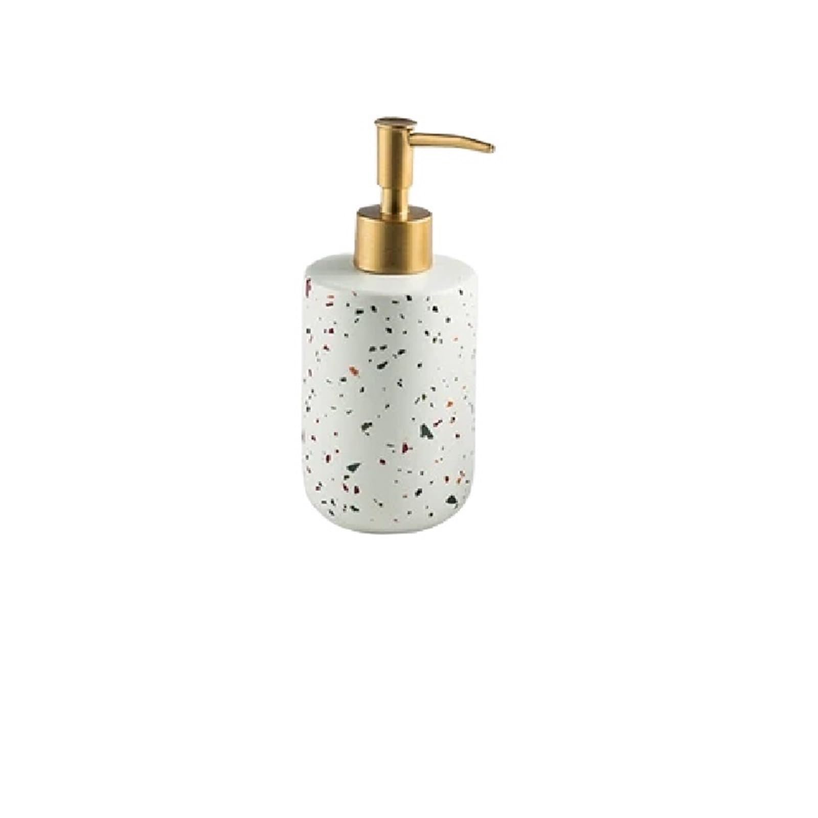 Bathroom Decoration Set, Ceramic, Emulsion Bottle, Gargle Cup, Soap Dish, Art Supplies(White dispenser1)