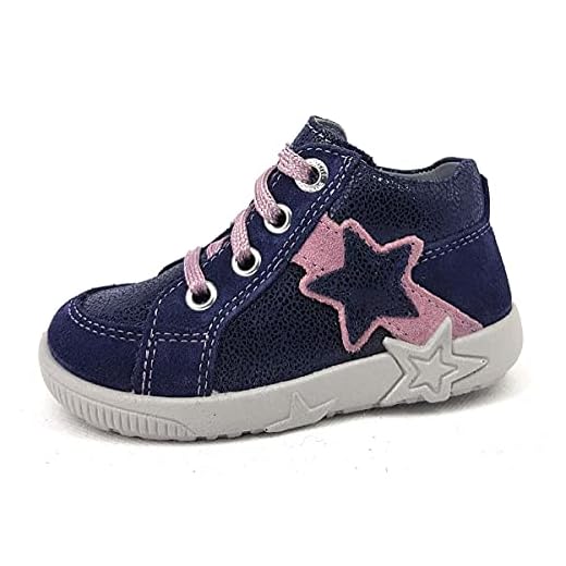 Superfit Baby Mädchen STARLIGHT Sneaker, Blau (Blau/Lila 80), 20 EU