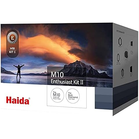 Haida 4502 M10 100mm Enthusiast II Kit 3 Filter Red Diamond inc CPL, ND64, Soft, Grad + 67mm 72mm 77mm 82mm Adapters Cover