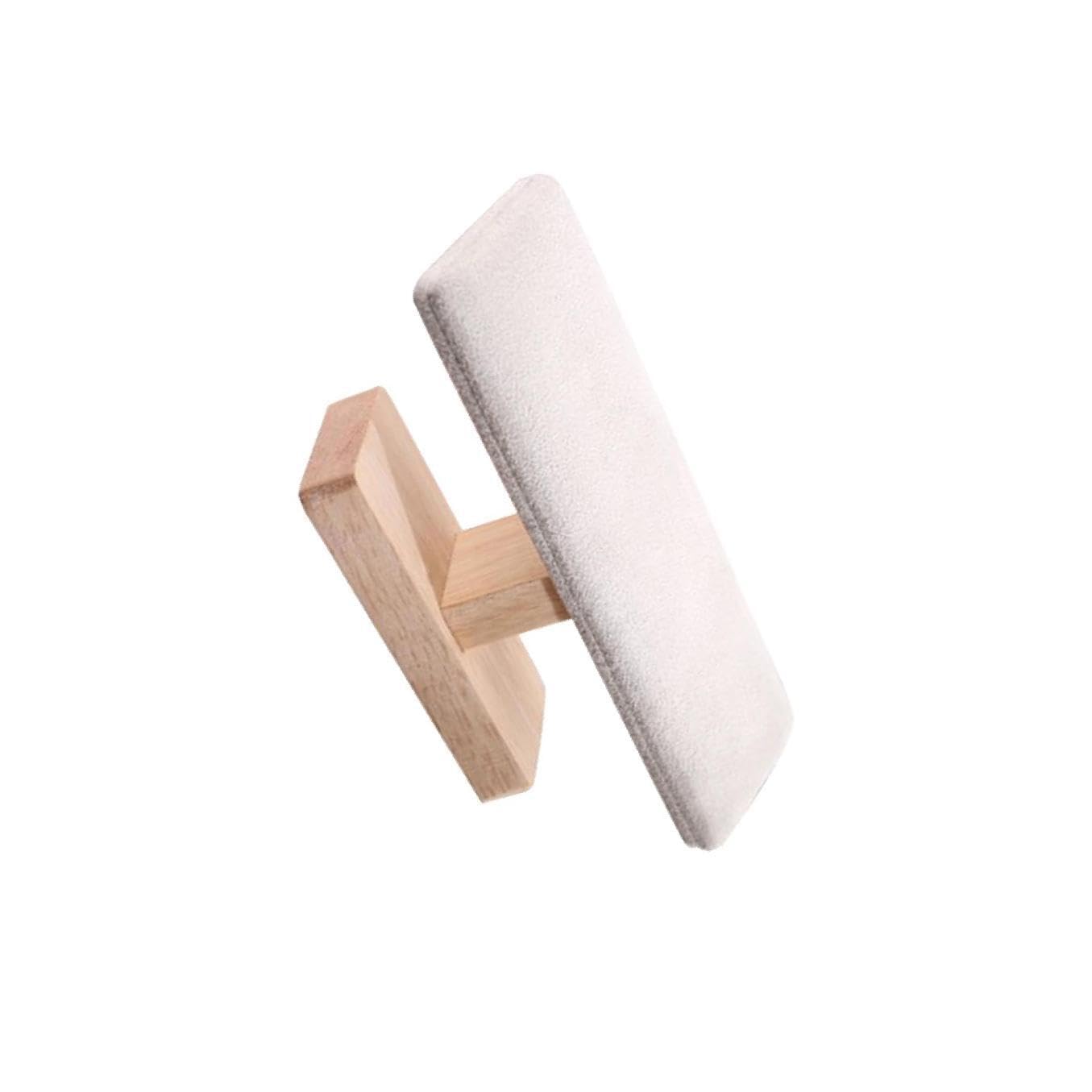 ALCXAZS Sleek Jewelry Stand Showcase Watch and Bracelet Collection in Style Holder Hard, Beige Velvet, 20cm