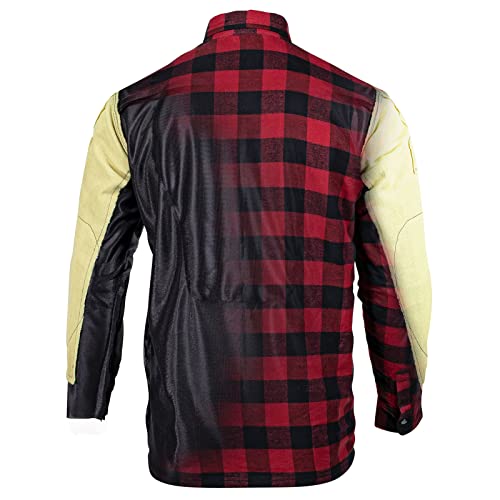 Cortech Bender Flannel Shirt With Kevlar Reinforcements And Ce Armor For Motorcycle Riding #TOP1