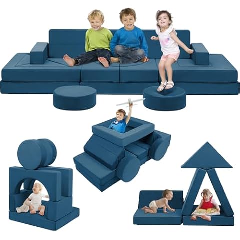 Edbuosy 22Pcs Modular Kids Couch Cover
