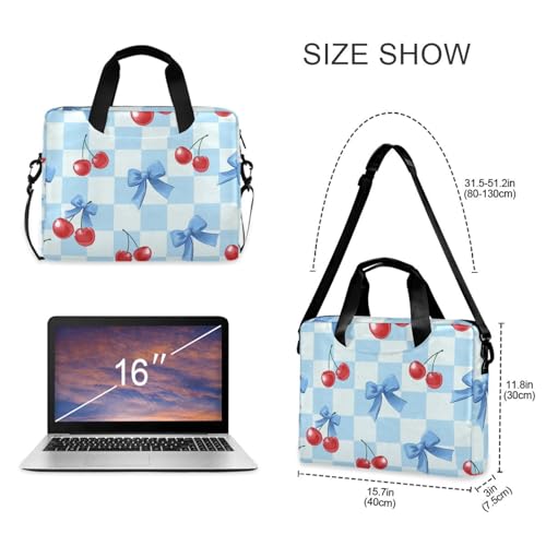 Funda maletín azul con estampado para laptop 13-15.6 pulg miniatura 5