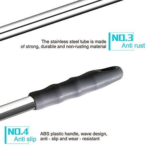 Image of Pilarmuture Toilet Plunger,Hanging Toilet Dredge with Long Stainless Steel Handle,Non Slip Toilet Clog Unclogger,Bathroom Toilet Dredge Tool,Piston Type Toilet Clog Unclogger