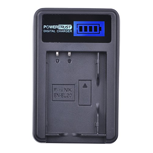Powertrust 2 Pack En-El20 En-El20A Camera Battery And Lcd Usb Charger For Nikon 1 J1 J2 J3 S1 Aw1 Camera Batteries #TOP4