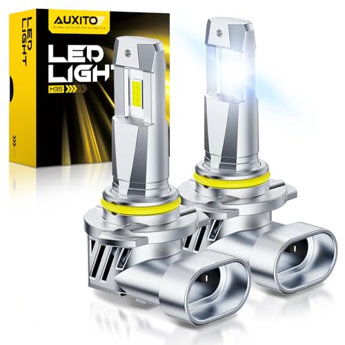 AUXITO 9005 HB3 Bulbs 40000LM Brighter Ultra-Bright Plug N Play Long Lifespan No Flicker 99% Compatibility 2PCS