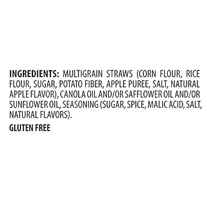 Sensible Portions Apple Straws, Cinnamon, Snack Size, 1 Oz (Pack of 8)