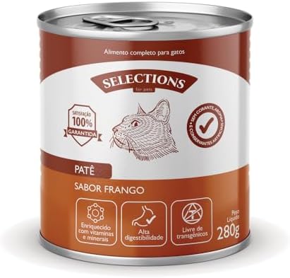 Patê Selections For Pets para Gatos Sabor Frango 280 g - 1 un