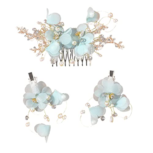 SOESFOUFU 点入り 女性用ヘアコーム 花嫁用ヘアアクセサリー ウェディングブライダルスル 繊細なヘアピン 合製 パーティー 結婚式用
